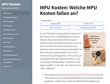 Tablet Screenshot of mpu-kosten.org